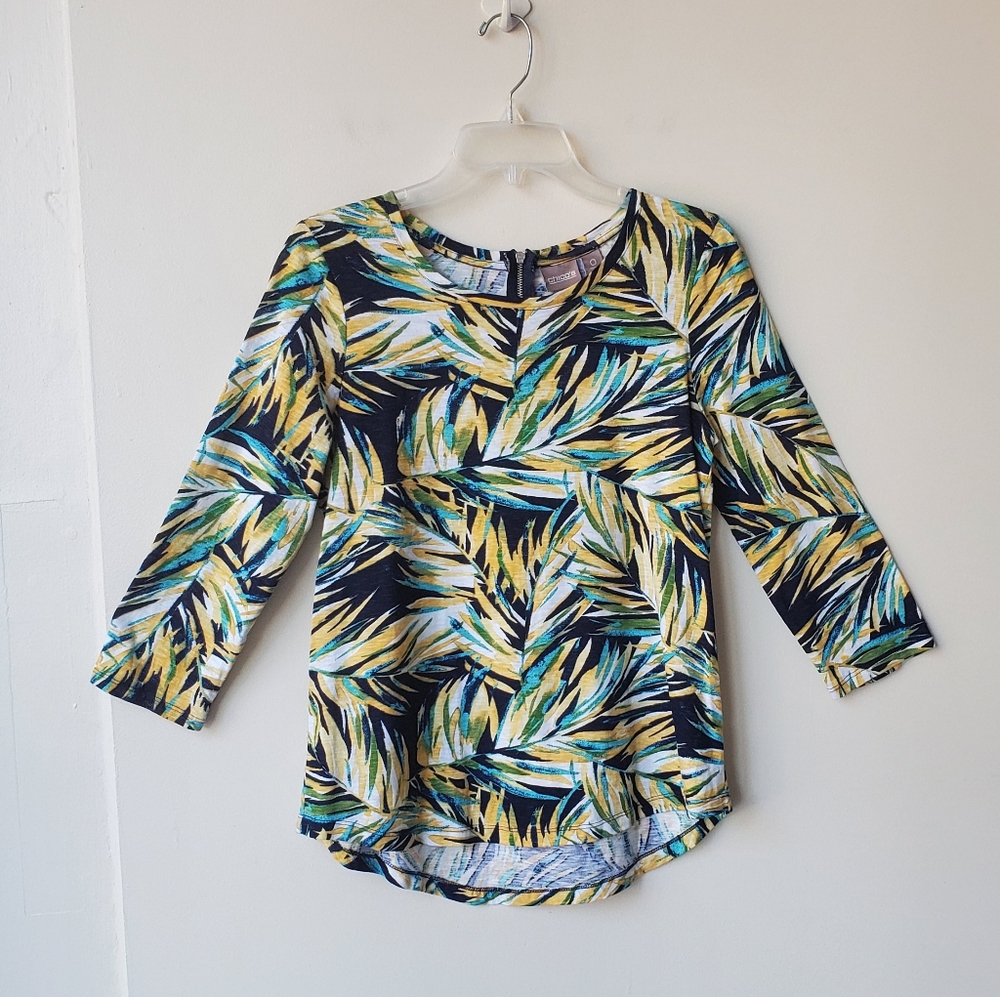 Chicos Leaf Top